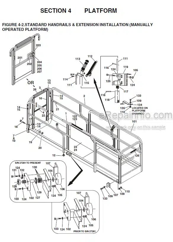Photo 8 - JLG 26MRT Illustrated Parts Manual Scissor Lift