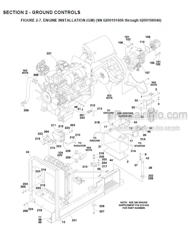 Photo 6 - JLG 3394RT 4394RT Illustrated Parts Manual Scissor Lift 3121250 SN2