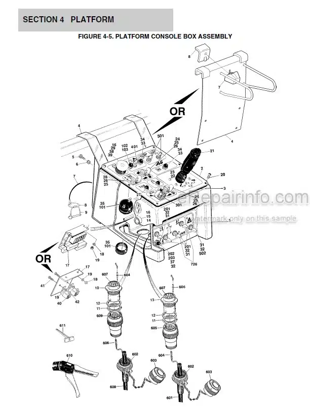 Photo 4 - JLG 400RTS 500RTS Illustrated Parts Manual Scissor Lift
