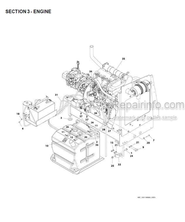 Photo 10 - JLG 400SC 460SJC Illustrated Parts Manual Boom Lift 3121706