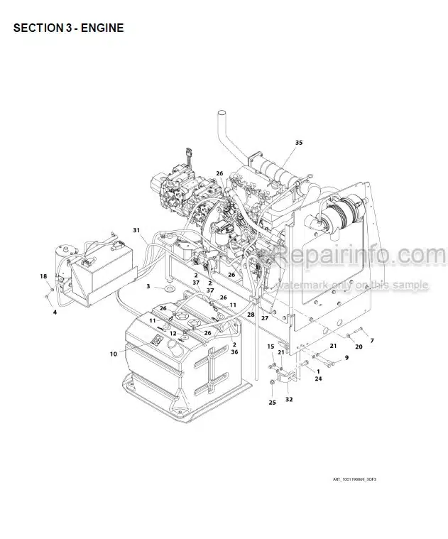 Photo 3 - JLG 400SC 460SJC Illustrated Parts Manual Boom Lift 3121706