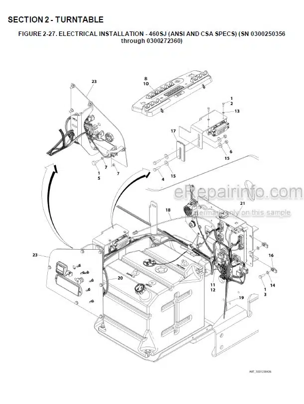 Photo 6 - JLG 400S 460SJ Illustrated Parts Manual Boom Lift 3121236 SN2