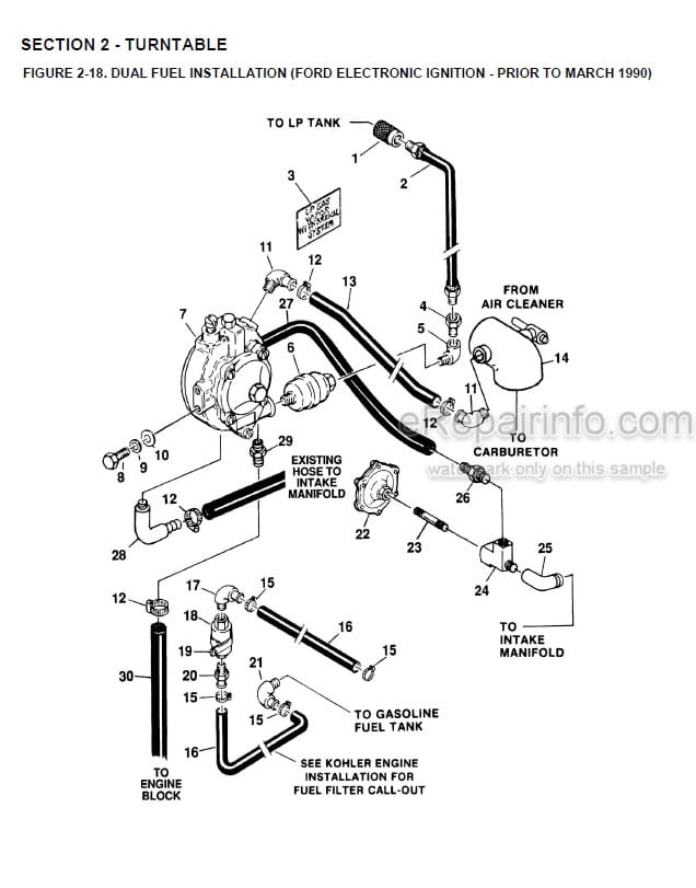 Photo 6 - JLG 50H Illustrated Parts Manual Boom Lift 3120296