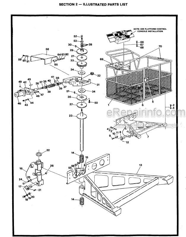 Photo 4 - JLG 50HT Illustrated Parts Manual Boom Lift 3120289