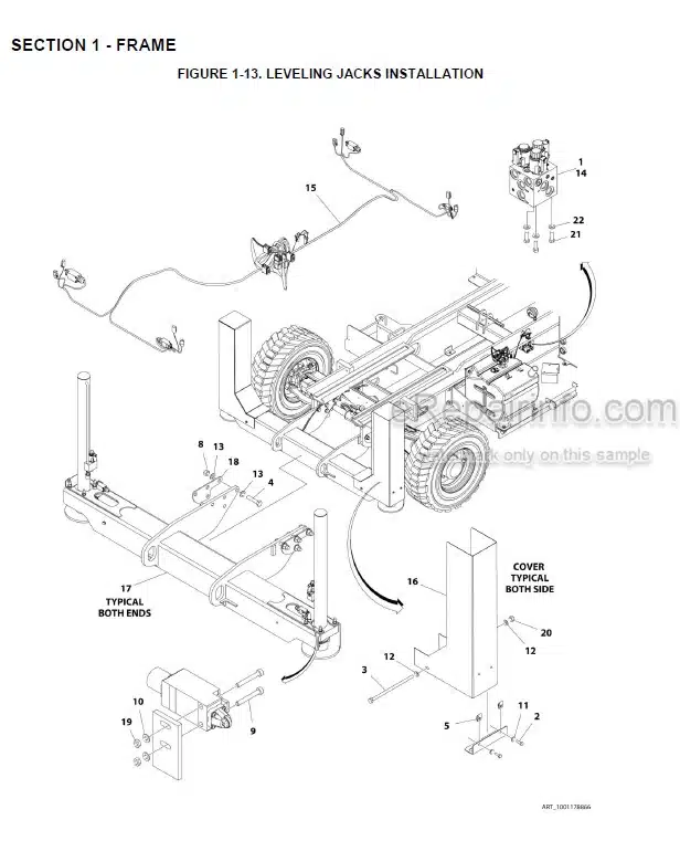 Photo 3 - JLG 530LRT Illustrated Parts Manual Scissor Lift 3121709 SN1