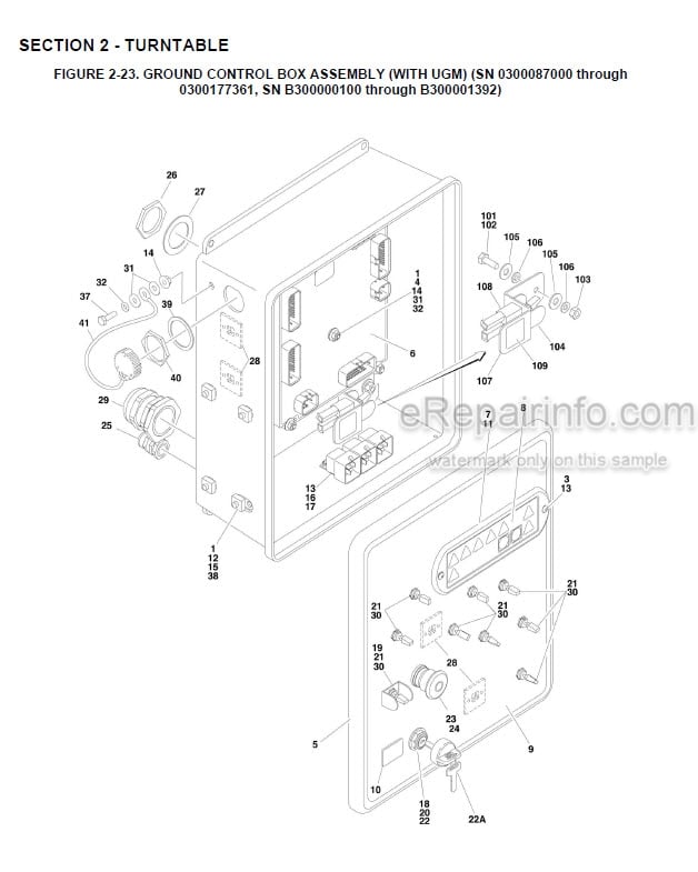 Photo 7 - JLG 600A 600AJ Illustrated Parts Manual Boom Lift 3121206 SN3