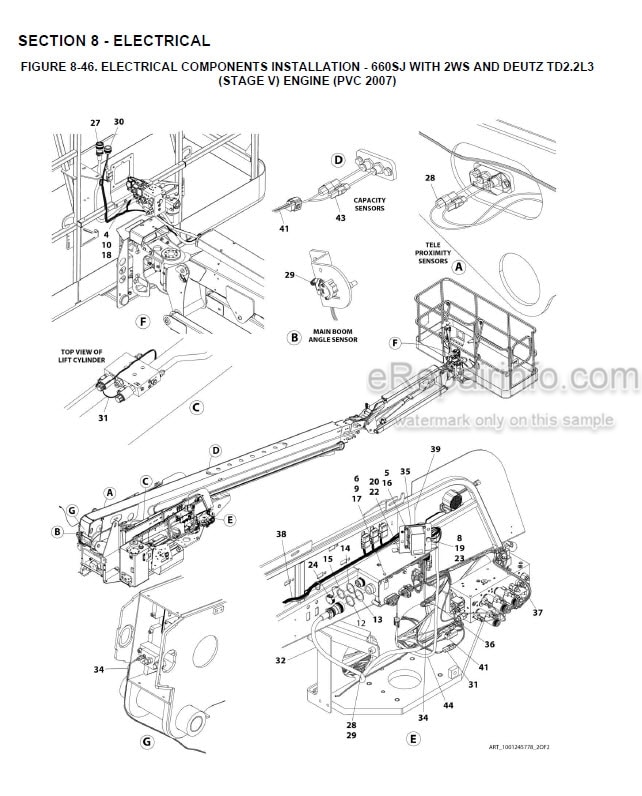 Photo 8 - JLG 600S 660SJ PVC2001 2007 Illustrated Parts Manual Boom Lift 31215035