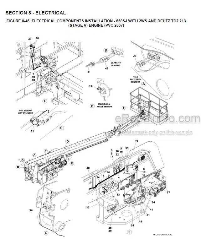 Photo 7 - JLG 800S 860SJ PVC2001 2007 Illustrated Parts Manual Boom Lift 31215050