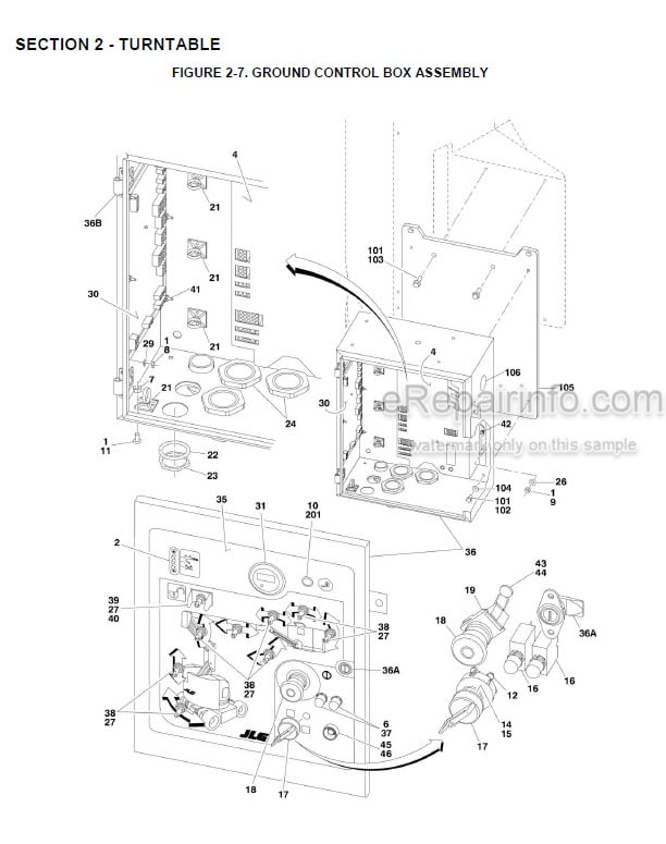 Photo 7 - JLG E300A E300AJ E300AJP Illustrated Parts Manual Boom Lift