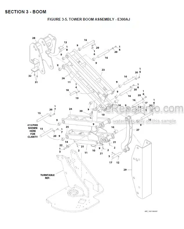 Photo 12 - JLG E300AJ E300AJP PVC2001 Illustrated Parts Manual Boom Lift 31215002