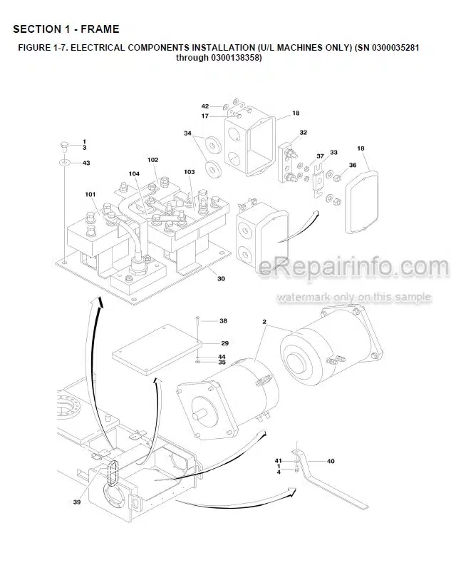 Photo 7 - JLG 1250AJP Illustrated Parts Manual Boom Lift 3121737 SN2