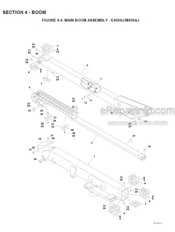 Photo 7 - JLG E400AN E400AJPN PVC2001 Illustrated Parts Manual Boom Lift 31215011