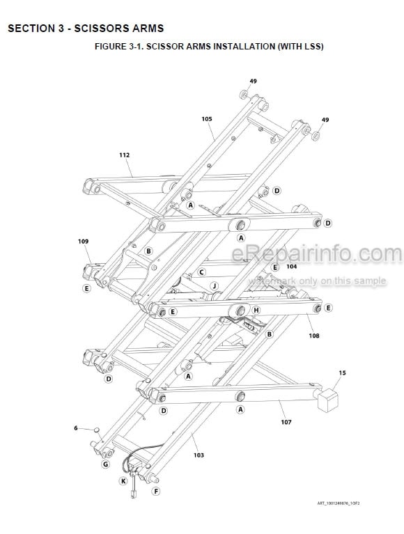 Photo 11 - JLG ES1330L PVC2004 Illustrated Parts Manual Scissor Lift 31215948