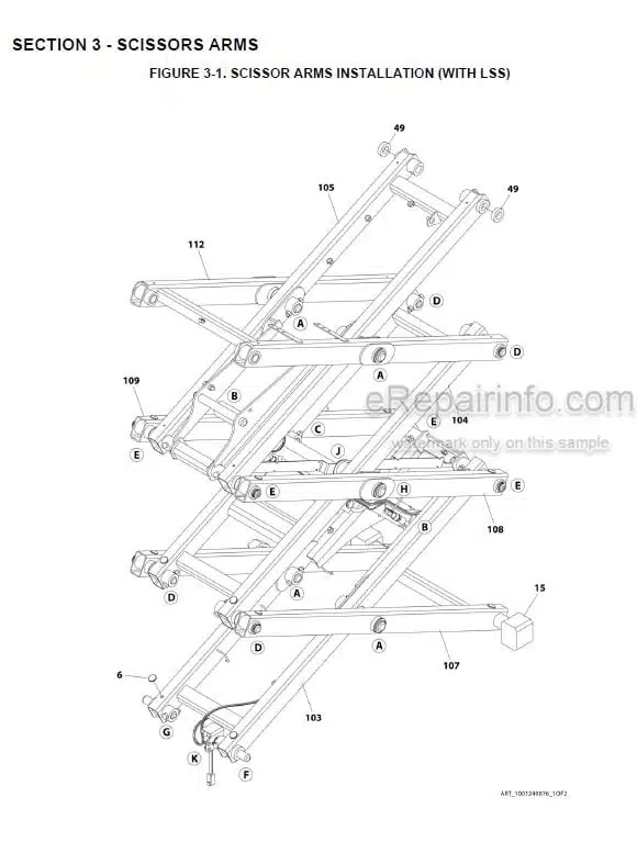 Photo 6 - JLG ES1330L PVC2004 Illustrated Parts Manual Scissor Lift 31215948