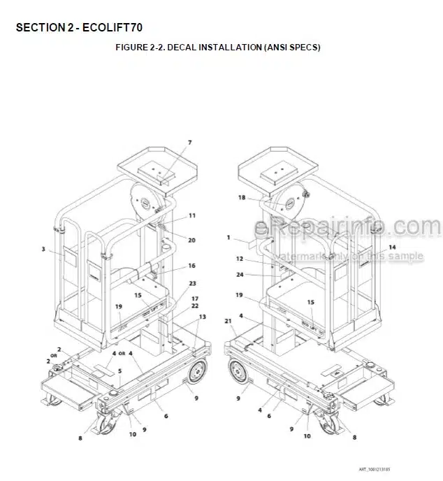 Photo 6 - JLG DSP M DSPI M Illustrated Parts Manual Vertical Mast 31210301