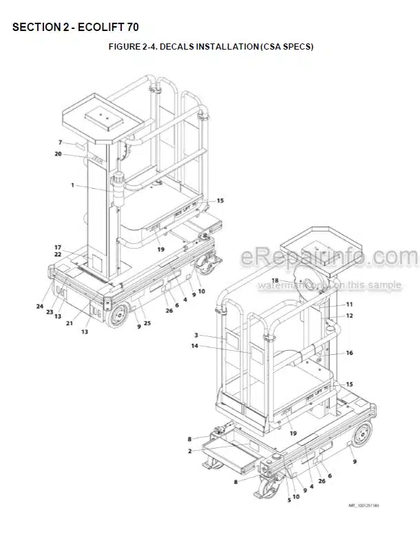 Photo 6 - JLG 1230ES PVC2002 Illustrated Parts Manual Vertical Mast 31215829