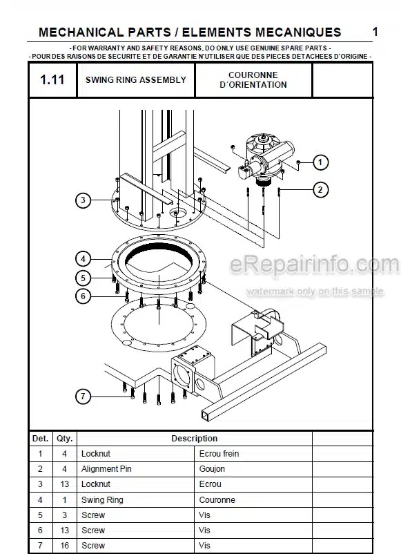 Photo 3 - JLG Grove Delta Toucan 860 Spare Parts Manual Mast Boom Lift MA0088-00