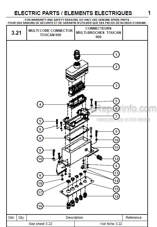 Photo 1 - JLG Grove Delta Toucan 900EH Spare Parts Manual Mast Boom Lift MA0087-00