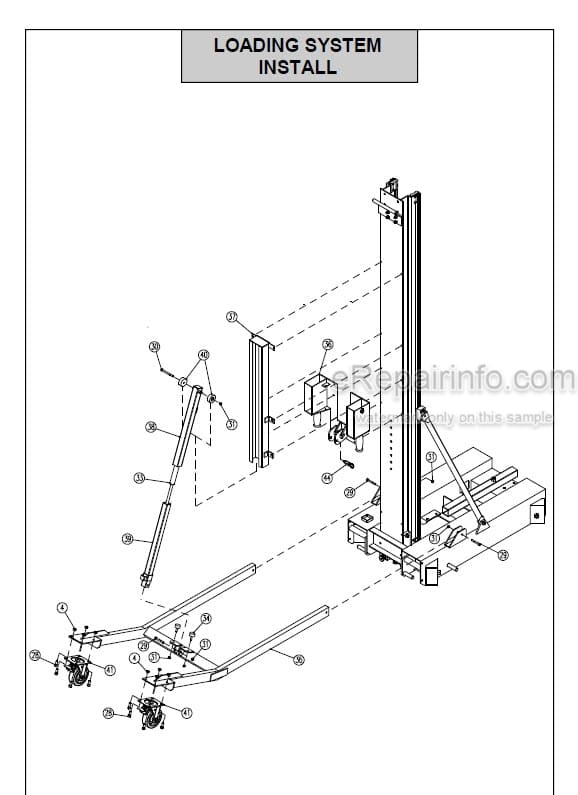 Photo 8 - JLG Grove PM41AC PM41DC Spare Parts Manual Mast Boom Lift