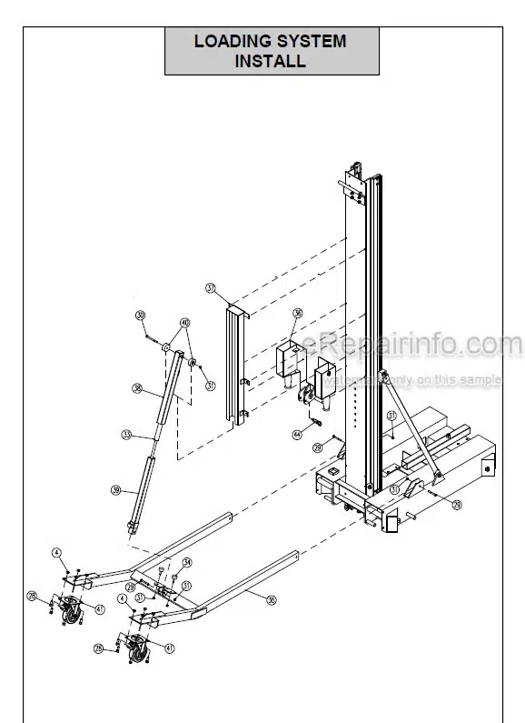 Photo 6 - JLG Grove PM41-2AC PM41-2DC Spare Parts Manual Mast Boom Lift
