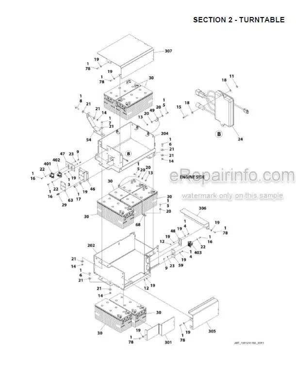 Photo 7 - JLG H340AJ PVC2001 Illustrated Parts Manual Boom Lift 31215008
