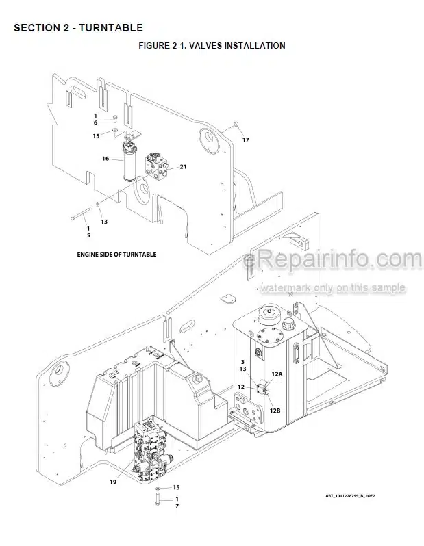 Photo 1 - JLG H800AJ PVC2001 2007 Illustrated Parts Manual Boom Lift 31215044