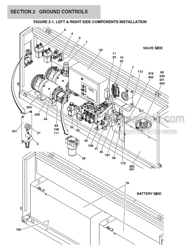 Photo 2 - JLG Liftlux 153-12 180-12 Illustrated Parts Manual Scissor Lift 3121311 SN2