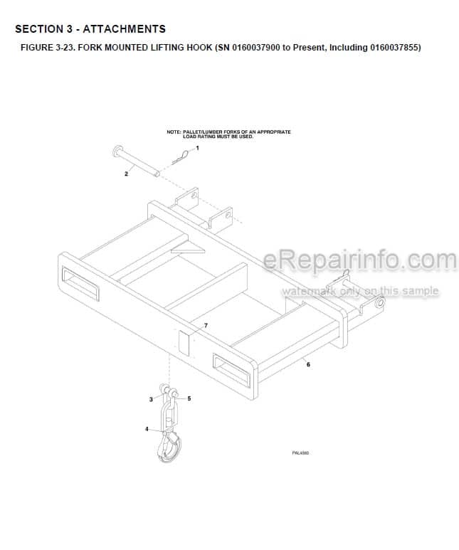 Photo 6 - JLG Lull 1044 Illustrated Parts Manual Telehandler 10709912