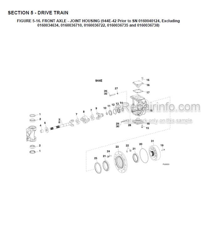 Photo 5 - JLG Lull 844 Illustrated Parts Manual Telehandler 10709910