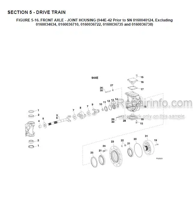 Photo 6 - JLG Lull 644E-42 944E-42 Illustrated Parts Manual Telehandler 8990462