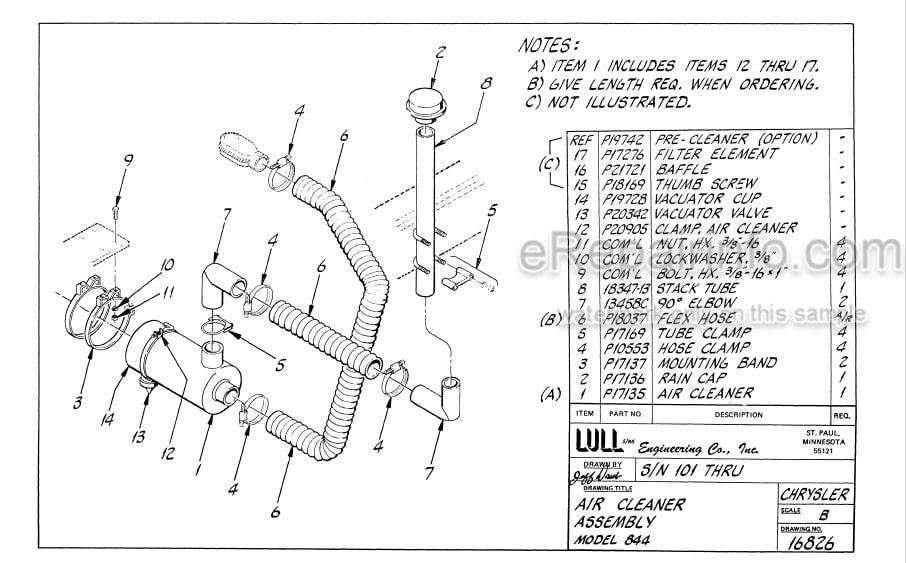 Photo 1 - JLG Lull 844 Illustrated Parts Manual Telehandler 10709910