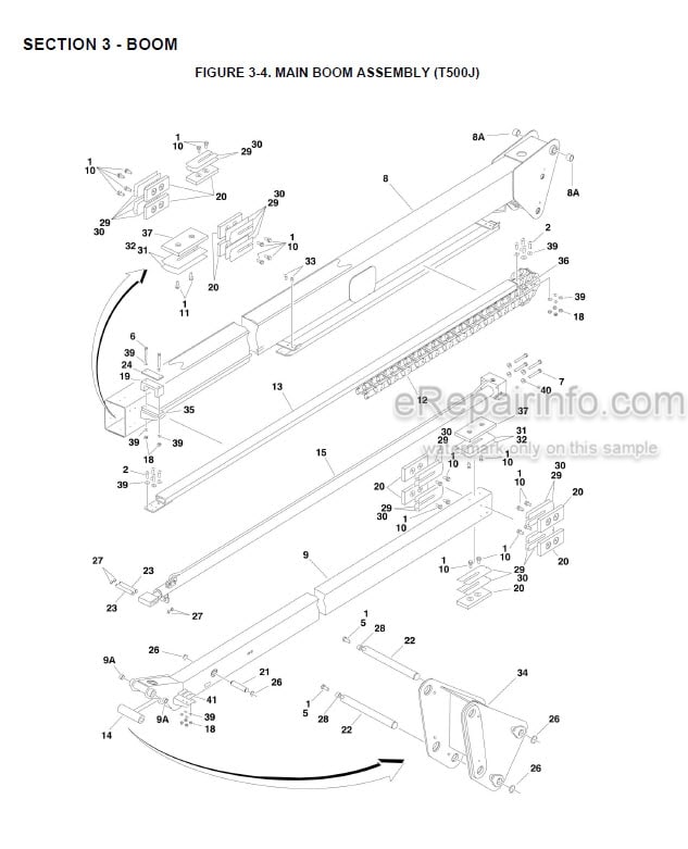 Photo 6 - JLG T350 T500J PVC2001 PVC2007 Illustrated Parts Manual Boom Lift 31215072