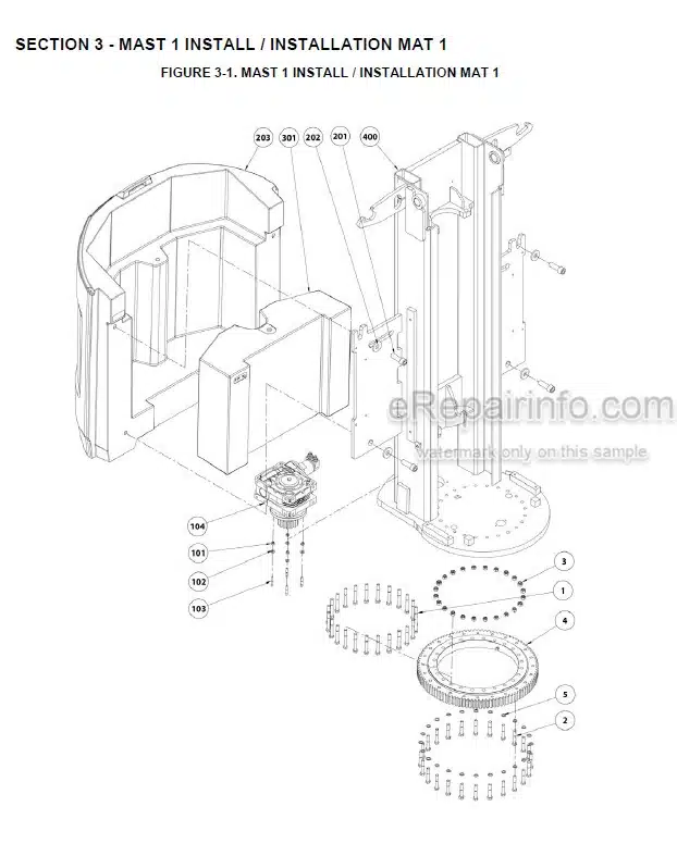 Photo 10 - JLG Toucan 12E 32E Illustrated Parts Manual Mast Boom Lift 31210150 SN1