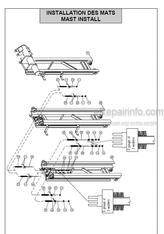 Photo 10 - JLG Toucan 800 800A Spare Parts Manual Mast Boom Lift MA0161-02