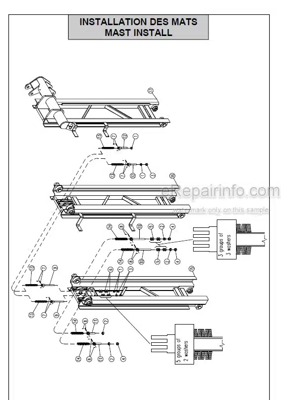 Photo 7 - JLG Toucan 800 800A Spare Parts Manual Mast Boom Lift MA0161-02