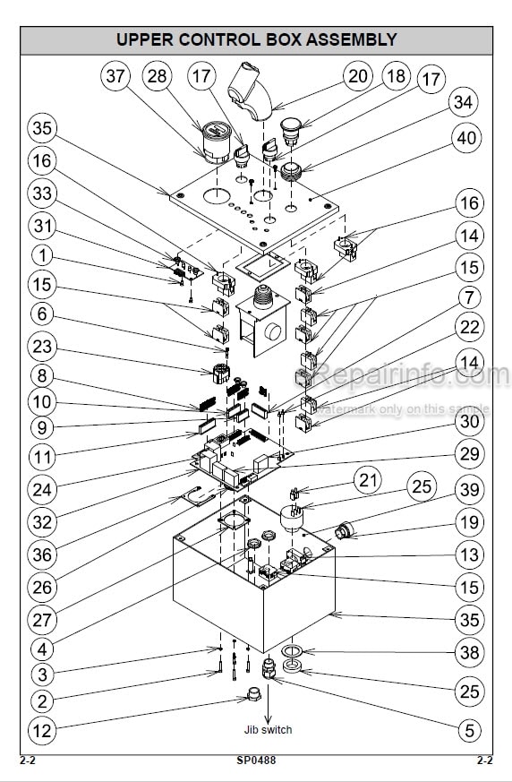 Photo 6 - JLG V2039E Spare Parts Manual Mast Boom Lift MA0201-03