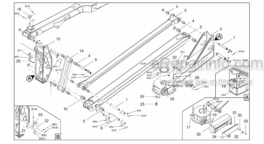 Photo 5 - JLG X17JP-2 X500AJ-2 Illustrated Parts Manual Compact Crawler Boom Lift 3121613