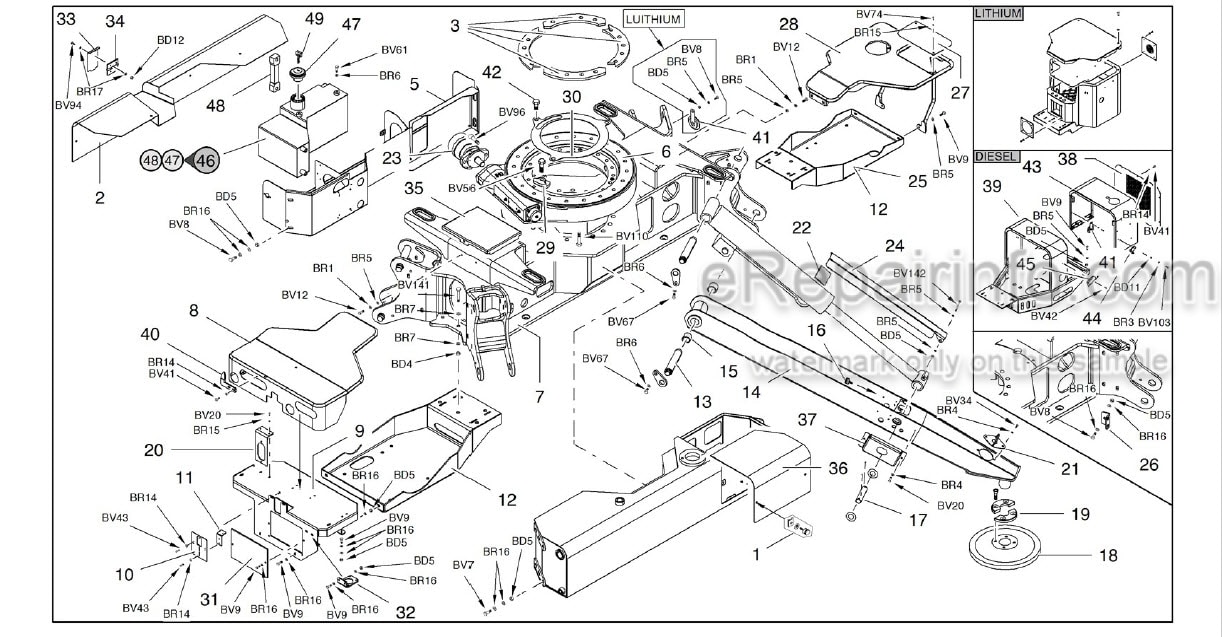 Photo 3 - JLG X20JA-2 To X600AJ-3 Illustrated Parts Manual Compact Crawler Boom Lift 31217110