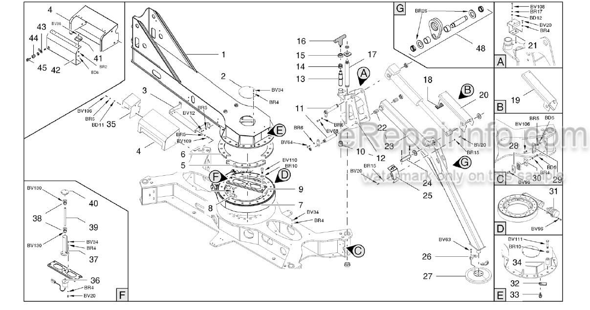Photo 9 - JLG X23J-2 X23J-3 X23JA-2 X700AJ-2 X700AJ-3 Illustrated Parts Manual Compact Crawler Boom Lift 31217111