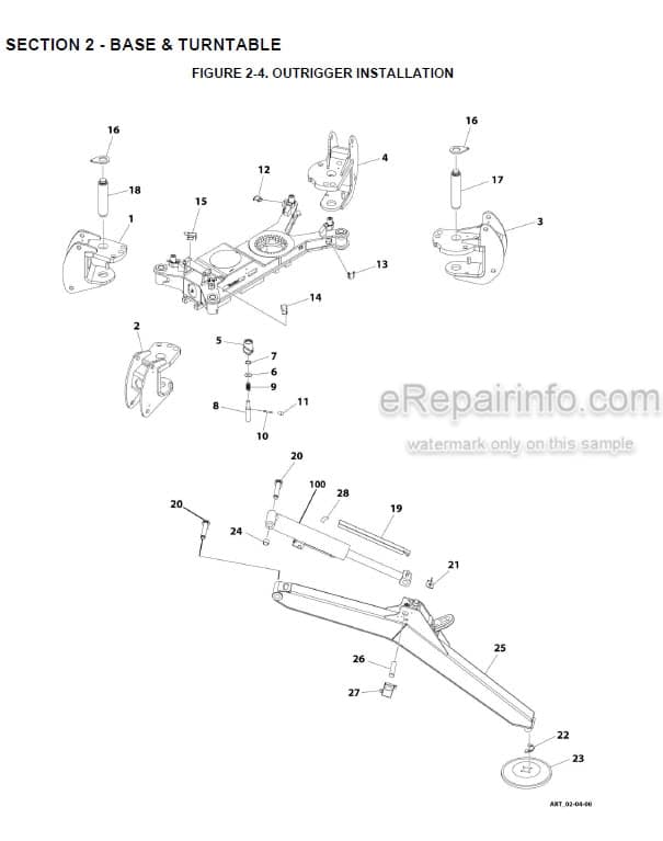 Photo 7 - JLG X33JP X1000AJ Illustrated Parts Manual Compact Crawler Boom Lift 3121785