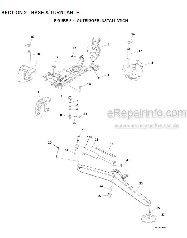 Photo 11 - JLG X33JP X1000AJ Illustrated Parts Manual Compact Crawler Boom Lift 3121785
