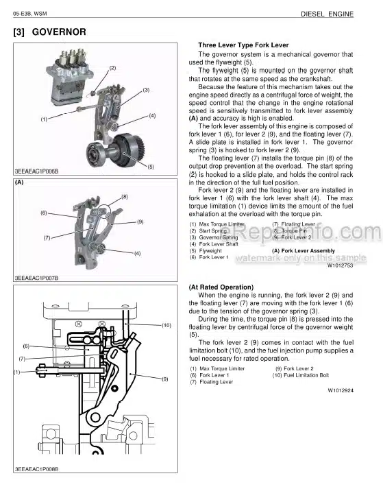Photo 2 - Kubota 05-E3B Series Workshop Manual Diesel Engine 9Y111-00122
