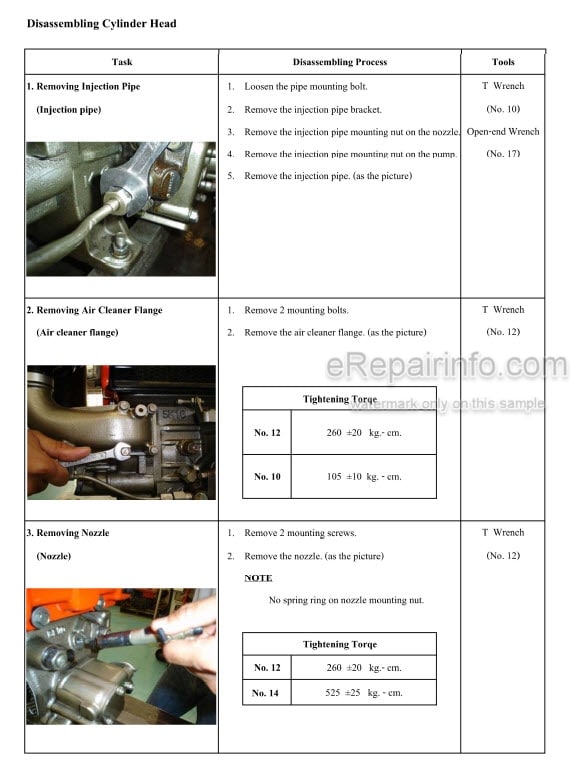 Photo 5 - Kubota RT Series Workshop Manual Diesel Engine