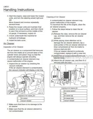 Photo 5 - Baroness LM2400 Owners Operating Manual 5-Unit Reel Mower