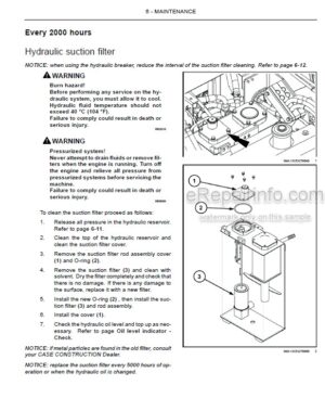 Photo 1 - Case CX80C Operators Manual Midi Excavator 47542274