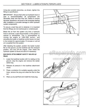 Photo 12 - Fiat-Kobelco B95 B100 B110 B200 4WS Operation And Maintenance Instruction Manual Backhoe Loader 604.21.171.01