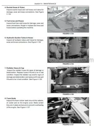 Photo 5 - Fiat-Kobelco B95 B100 B110 B200 4WS Operation And Maintenance Instruction Manual Backhoe Loader 604.21.171.01