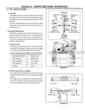 Photo 2 - Kobelco SK70SR Operators And Parts Manual Hydraulic Excavator Optional Attachment Tilt Angle Dozer S2YT03401ZE-01