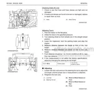 Photo 7 - Kubota B6100HST B7100HST Workshop Manual Tractor 9Y011-10632