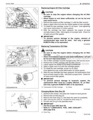 Photo 6 - Kubota DM262-S To DM332-W Workshop Manual Brush Cutter 9Y111-10500